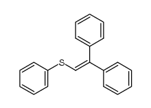 1,1-diphenyl-2-(phenylthio)ethylene结构式
