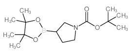 N-BOC-吡咯烷-3-硼酸频哪醇酯结构式