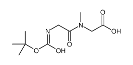2-(2-((tert-Butoxycarbonyl)amino)-N-methylacetamido)acetic acid Structure