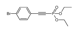 diethyl ((4-bromophenyl)ethynyl)phosphonate Structure