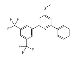 2-[3,5-bis(trifluoromethyl)phenyl]-4-methylsulfanyl-6-phenylpyridine Structure
