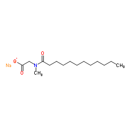 N-月桂酰肌氨酸钠结构式