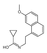 N-cyclopropylcarbonyl-2-(7-methoxy-1-naphthyl)ethylamine结构式