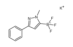 potassium trifluoro(1-methyl-3-phenyl-1H-pyrazol-5-yl)borate Structure