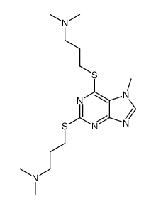 2,6-bis(3-dimethylaminopropylthio)-7-methylpurine结构式