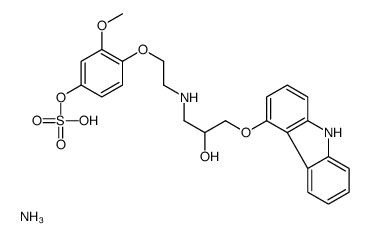 4'-Hydroxyphenyl Carvedilol Sulfate Ammonium Salt Structure