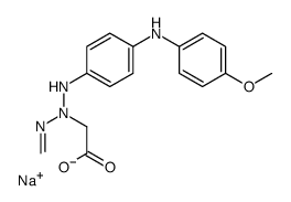 sodium [3-[4-[(4-methoxyphenyl)amino]phenyl]-1-methyltriazen-2-yl]acetate Structure