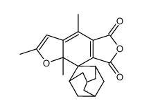 2',4',8a'-trimethyl-5'H-spiro[adamantane-2,8'-benzo[1,2-b:4,5-c']difuran]-5',7'(8a'H)-dione Structure