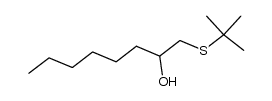 1-(tert-butylthio)octan-2-ol结构式