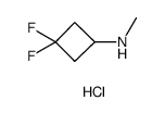 3,3-二氟-N-甲基环丁胺盐酸结构式