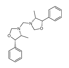 bis((4R,5S)-4-methyl-5-phenyl-1,3-oxazolidin-3-yl)methane结构式