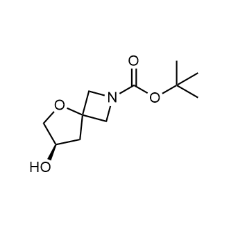 Tert-butyl(7r)-7-hydroxy-5-oxa-2-azaspiro[3.4]octane-2-carboxylate Structure