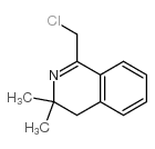 1-(氯甲基)-3,3-二甲基-3,4-二氢异喹啉结构式