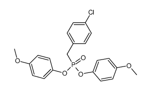 bis(4-methoxyphenyl) 4-chlorobenzylphosphonate Structure