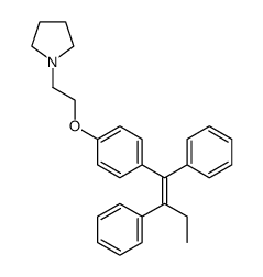 (Z)-1,2-diphenyl-1-{4-[2-(N-pyrrolidino)ethoxy]phenyl}-1-butene Structure