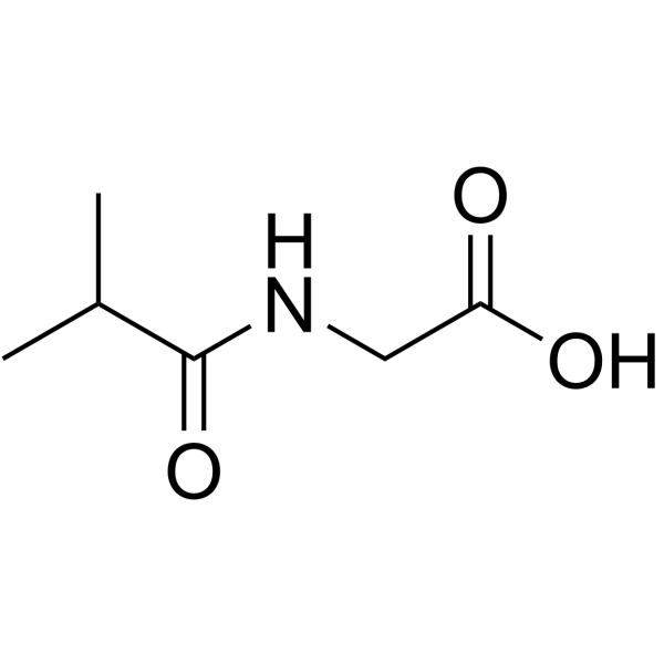 Isobutyrylglycine Structure