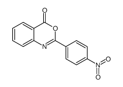 2-(4-Nitrophenyl)-4H-3,1-benzoxazin-4-one结构式