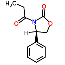 (R)-4-苯基-3-丙酰基-2-恶唑烷酮结构式