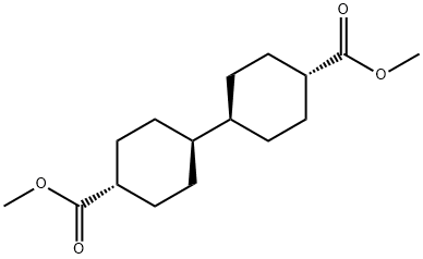 trans,trans-4',4-bicyclohexanedicarboxylic acid dimethyl ester结构式