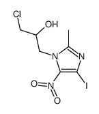 1-chloro-3-(4-iodo-2-methyl-5-nitroimidazol-1-yl)propan-2-ol结构式