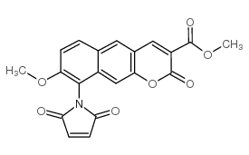9-马来酰亚胺基-8-甲氧基-6,7-苯并异丙氨酸-3-羧酸甲酯结构式