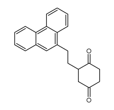 2-[2-(9-Phenanthryl)ethyl]cyclohexane-1,4-dione结构式