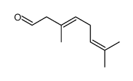 3,7-二甲基-3,6-辛二烯醛结构式