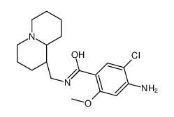 N-[[(1S,8aR)-2,3,4,5,6,7,8,8a-octahydro-1H-quinolizin-1-yl]methyl]-4-a mino-5-chloro-2-methoxy-benzamide Structure