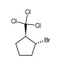 trans-1-bromo-2-(trichloromethyl)cyclopentane Structure
