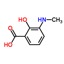 2-Hydroxy-3-(Methylamino)Benzoic Acid结构式