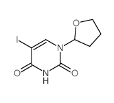5-iodo-1-(oxolan-2-yl)pyrimidine-2,4-dione Structure