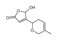 2-hydroxy-3-(5-methyl-3,6-dihydro-2H-pyran-2-yl)-2H-furan-5-one结构式