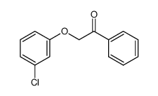 α-(3-Chlorophenoxy)acetophenone结构式