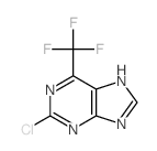 2-氯-6(三氟甲基)-9H-嘌呤结构式