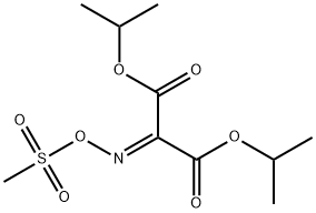 二异丙基2-(((甲基磺酰基)氧基)亚氨基)丙二酸酯结构式