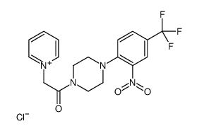 1-(4-[2-硝基-4-(三氟甲基)苯基]哌嗪o)-2-吡啶-1-乙酮盐酸盐结构式
