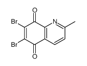 6,7-dibromo-2-methylquinoline-5,8-dione Structure