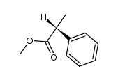 (-)-(R)-2-phenyl-propionic acid methyl ester Structure