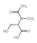 L-Serine, N-acetyl-N-methyl- (9CI) Structure