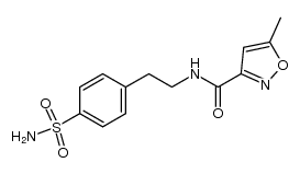 4-[2-(5-Methyl-3-isoxazolcarboxamido)ethyl]benzolsulfonamid结构式