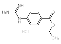 Benzoic acid,4-[(aminoiminomethyl)amino]-, ethyl ester, hydrochloride (1:1)结构式