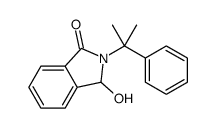 3-hydroxy-2-(2-phenylpropan-2-yl)-3H-isoindol-1-one结构式