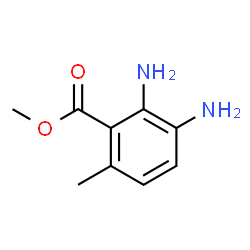 2,3-二氨基-6-甲基苯甲酸甲酯结构式