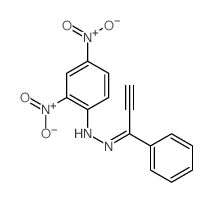 2-Propyn-1-one,1-phenyl-, 2-(2,4-dinitrophenyl)hydrazone结构式