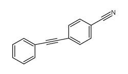 4-(2-苯基-1-乙炔)苯甲腈结构式