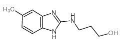 3-(5-甲基-1H-苯并咪唑-2-基氨基)-丙烷-1-醇结构式