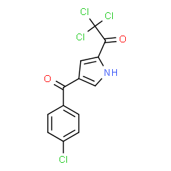 2,2,2-TRICHLORO-1-[4-(4-CHLOROBENZOYL)-1H-PYRROL-2-YL]-1-ETHANONE structure