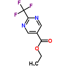 2-三氟甲基嘧啶-5-羧酸乙酯结构式