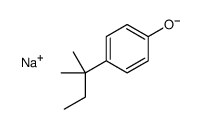 sodium 4-(1,1-dimethylpropyl)phenolate structure