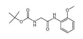 tert-butyl (2-((2-methoxyphenyl)amino)-2-oxoethyl)carbamate Structure